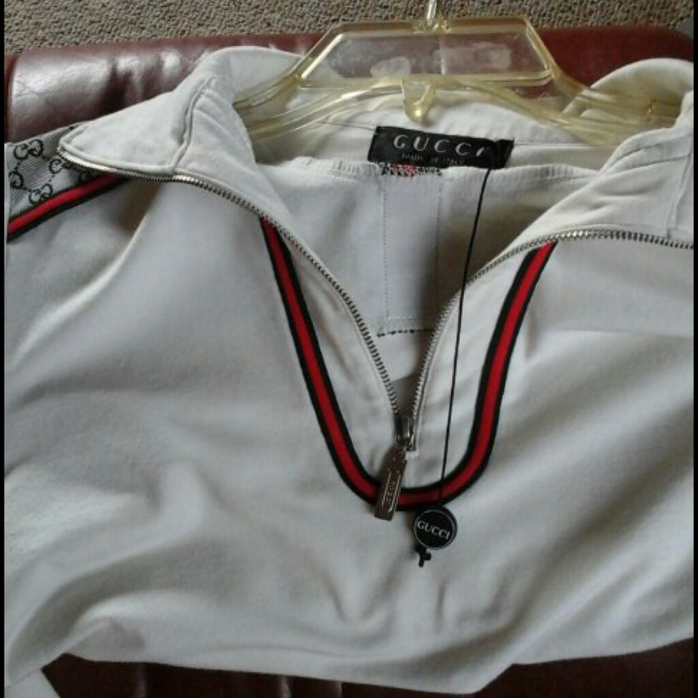 Cream pull over half zip - Picture 3 of 4